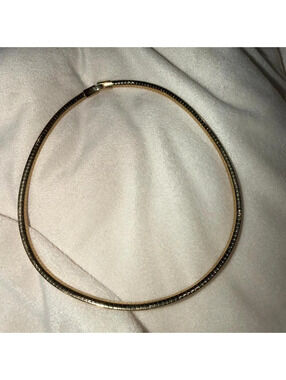 10- Avon Gold beaded choker necklace